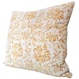 Fortuny Cimarosa in Yellow & White Throw Pillow Cushion Cover - Made Italy - thumbnail 4