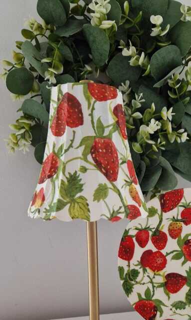 Cordless Touch Lamp. Beautiful Emma Bridgewater Inspired Strawberry Led Rechargeable Other Designs Available - image 1