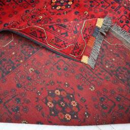 5x7 Tribal Bukhara Rug, Hand Knotted Veg Dyes Wool Area Khal Mohammedi Design Rug, Oriental Afghan Turkmen Bedroom Rug - thumbnail 4