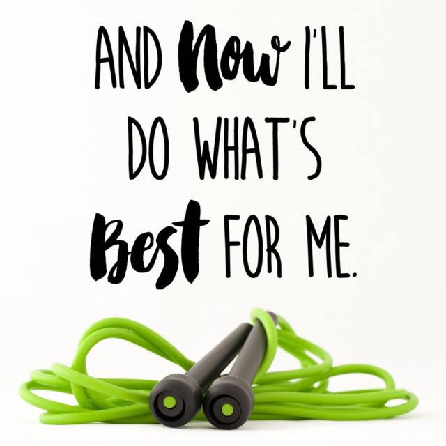 And Now I'll Do What's Best For Me. Vinyl Wall Decal, Motivational Quote, Gym Decor Dorm Room - image 1