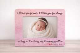 Personalized Grandma Gift From Grandchild Baby Frame Idea New Custom Photo Grandparent Keepsake - thumbnail 1