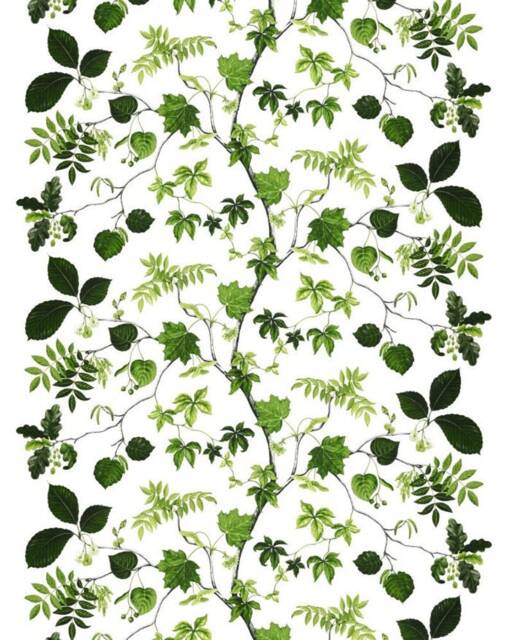 Cotton Curtain Panel Decor Cafe Kitchen Valance Green Leaves Plants - image 1