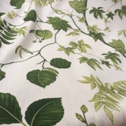Cotton Curtain Panel Decor Cafe Kitchen Valance Green Leaves Plants - thumbnail 3