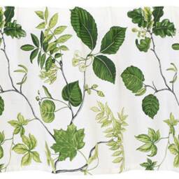 Cotton Curtain Panel Decor Cafe Kitchen Valance Green Leaves Plants - thumbnail 2
