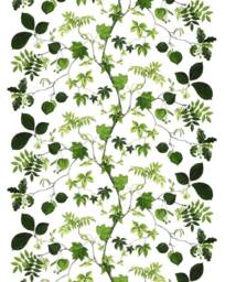 Cotton Curtain Panel Decor Cafe Kitchen Valance Green Leaves Plants - thumbnail 1
