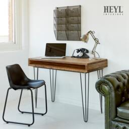 Industrial Rustic Reclaimed Wood - Plank Top Desk 120x60cm