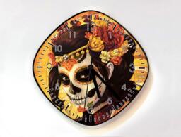 Day Of The Dead Sugar Skull Catrina Calavera - Wall Clock - thumbnail 1