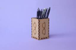 Wood Glasses Pen Holder, Optometry Pen Holder, Gift, Optometrist, Optical Eye Doctor Decor, Eye - thumbnail 1