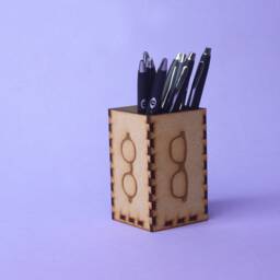 Wood Glasses Pen Holder, Optometry Pen Holder, Gift, Optometrist, Optical Eye Doctor Decor, Eye - thumbnail 3