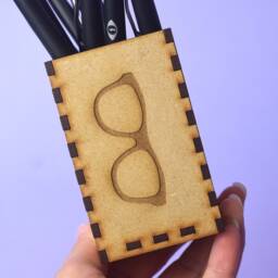 Wood Glasses Pen Holder, Optometry Pen Holder, Gift, Optometrist, Optical Eye Doctor Decor, Eye - thumbnail 2