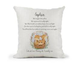 Personalised Hug Cushion, Grandson, Grandaughter. Niece, Nephew> Missing You, Christmas Birthday Gift - thumbnail 1