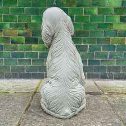 Cocker Spaniel Sculpture Outdoor Dog Statue Concrete Memorial Figurine Stone Garden Pet Decoration Lawn Ornament Dog Lover Gift Yard Art - thumbnail 4