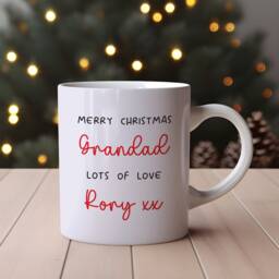 Personalised Christmas Ceramic Mug - Your Own Design Children's Drawing Child's Picture, Photo - thumbnail 2