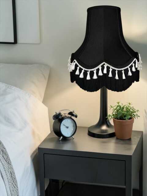 Black Lamp Shades Table & Floor Standard Lampshade Clip On Wall Lights Ceiling Pendants - image 1