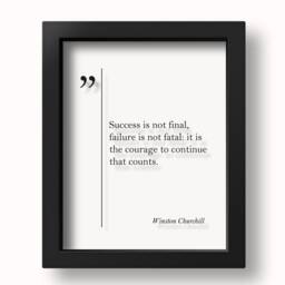 Transparent Winston Churchill Quote Motivational Wall Art Inspiring Print Quotes Poster - thumbnail 3