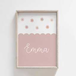 Girls Room Prints, Set Of 6, Gallery Wall Personalised Name Art, Nursery Decor, Neutral Bedroom - thumbnail 2