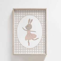 Girls Room Prints, Set Of 6, Gallery Wall Personalised Name Art, Nursery Decor, Neutral Bedroom - thumbnail 3