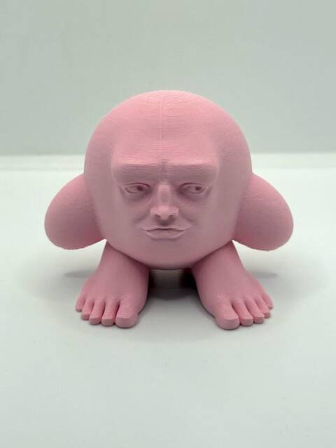 Creepy Kirb With Feet & Toes Showing, No Socks, Shoes, True Facial Expression - image 1