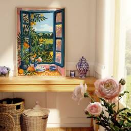 Open Window Henri Matisse Print, Style Fauvism Painting, Modern Exhibition Mediterranean Scene, Retro Vintage Poster - thumbnail 2