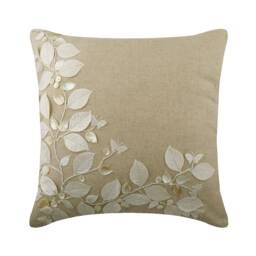 "Designer Beige Euro Pillow Cover 24""x24""/26""x26" - thumbnail 1