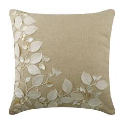 "Designer Beige Euro Pillow Cover 24""x24""/26""x26" - thumbnail 2