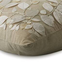 "Designer Beige Euro Pillow Cover 24""x24""/26""x26" - thumbnail 3