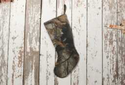 Repurposed & Upcycled Camo Camouflage Pants - One Of A Kind Christmas Stocking - thumbnail 1