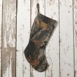 Repurposed & Upcycled Camo Camouflage Pants - One Of A Kind Christmas Stocking - thumbnail 3