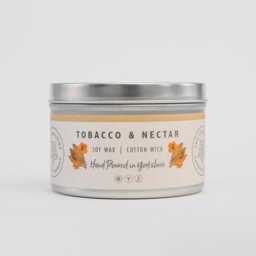 Tobacco & Nectar - Scented Candle Hand Poured in Yorkshire Soy Wax Vegan - thumbnail 1