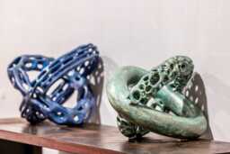Original Ceramic Sculpture, Geometric Art Object, Lilia Koleva