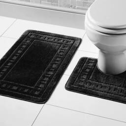 Vintage Greek Design Bath Mat Set Super Soft, Non-Slip, Ultra Absorbent - thumbnail 2