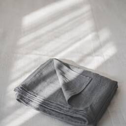 Linen Flat Sheet in Misty Rose Color, King, Queen, Twin, Custom Size Pink Sheet, Softened Natural Linen Various Colors - thumbnail 2