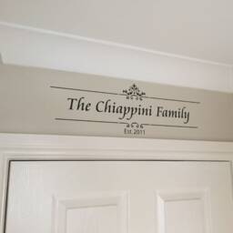 Family Name Established Wall Decor Sticker Family Name Gift, Surname Established Decor Custom Decal, Wall Art - thumbnail 3
