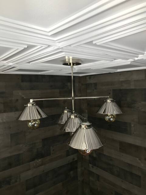 Eonian Modern 5 Light 8In Shade Hanging Ceiling Chandelier - image 1