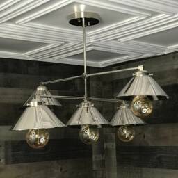 Eonian Modern 5 Light 8In Shade Hanging Ceiling Chandelier - thumbnail 3