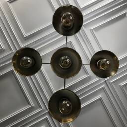 Eonian Modern 5 Light 8In Shade Hanging Ceiling Chandelier - thumbnail 4