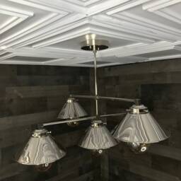 Eonian Modern 5 Light 8In Shade Hanging Ceiling Chandelier - thumbnail 2