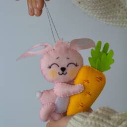 Bunny Hanging Decoration, Rabbit Symbol 2023, Lover Christmas Gift, Remembrance Ornaments, Bunny Ornaments - thumbnail 2