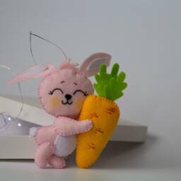 Bunny Hanging Decoration, Rabbit Symbol 2023, Lover Christmas Gift, Remembrance Ornaments, Bunny Ornaments - thumbnail 3