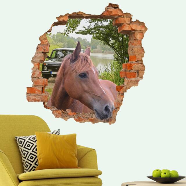 Powerful Race Horse Lakeside Wall Sticker Art Poster Mural Transfer Decal Print Room Home Nursery Office Shop Decor Id620 - image 1