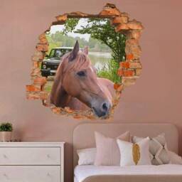 Powerful Race Horse Lakeside Wall Sticker Art Poster Mural Transfer Decal Print Room Home Nursery Office Shop Decor Id620 - thumbnail 3