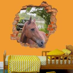 Powerful Race Horse Lakeside Wall Sticker Art Poster Mural Transfer Decal Print Room Home Nursery Office Shop Decor Id620 - thumbnail 2