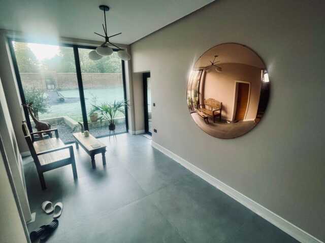Large Rose Gold Convex Wall Mirror - Ravello 59 - image 1