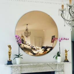 Large Rose Gold Convex Wall Mirror - Ravello 59 - thumbnail 3