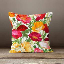 Summer Floral Cushion Cover/Decorative Pillow Case/Housewarming Gift/Living Room Garden Furniture Decor/Gift For Her - thumbnail 3