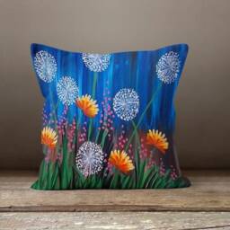 Summer Floral Cushion Cover/Decorative Pillow Case/Housewarming Gift/Living Room Garden Furniture Decor/Gift For Her - thumbnail 4