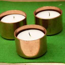 Copper Tealight Holder, 7Th Anniversary Present - thumbnail 4