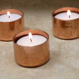 Copper Tealight Holder, 7Th Anniversary Present - thumbnail 2