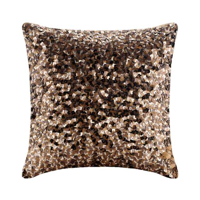 "Art Silk Gold Throws For Sofa 16""x16" - image 1