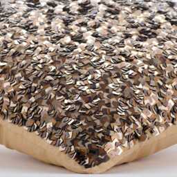 "Art Silk Gold Throws For Sofa 16""x16" - thumbnail 2